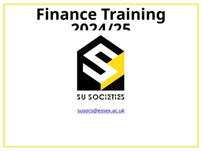 Finance Training 2024/25 Picture?