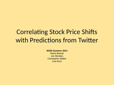 Correlating Stock Price Shifts with Predictions