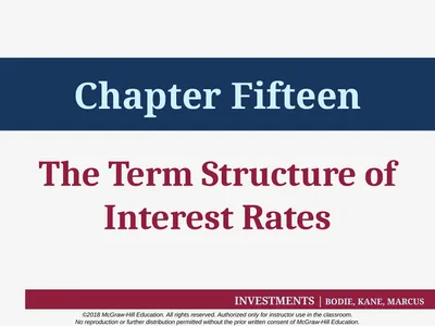 Chapter Fifteen The Term Structure of Interest