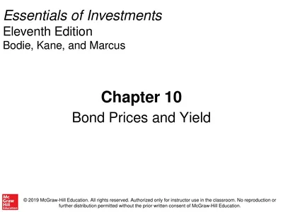 Essentials of Investments Eleventh Edition Bodie,