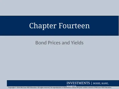 Chapter Fourteen Bond Prices and Yields Copyright