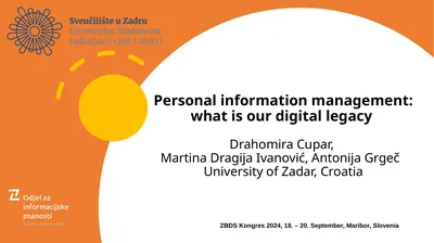 Personal information management: what is our