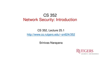 CS 352 Network Security: Introduction CS 352,