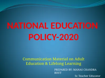 Communication Material on Adult Education &
