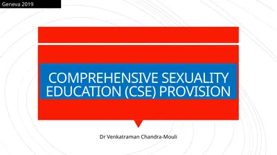 COMPREHENSIVE SEXUALITY EDUCATION (CSE) PROVISION