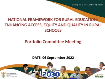 NATIONAL FRAMEWORK FOR RURAL EDUCATION: ENHANCING