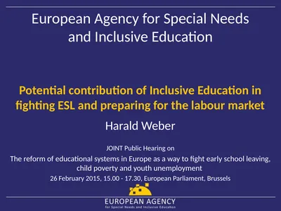 European Agency for Special Needs and Inclusive