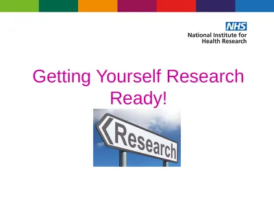 Getting Yourself Research Ready! Training