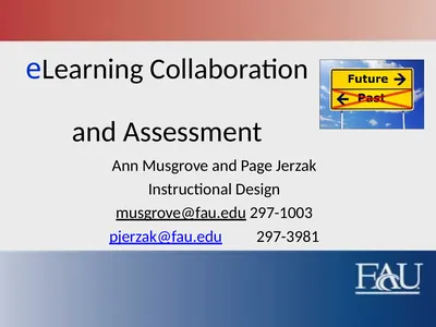 eLearning Collaboration and Assessment Ann