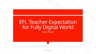 EFL Teacher Expectation for Fully Digital World