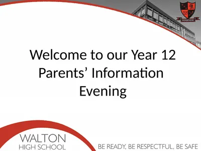 Welcome to our Year 12 Parents’ Information