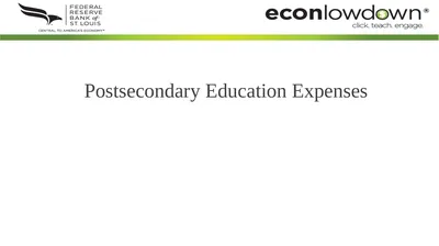 Postsecondary Education Expenses Answers Revealed!