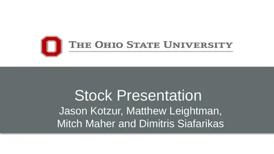 Stock Presentation Jason Kotzur, Matthew