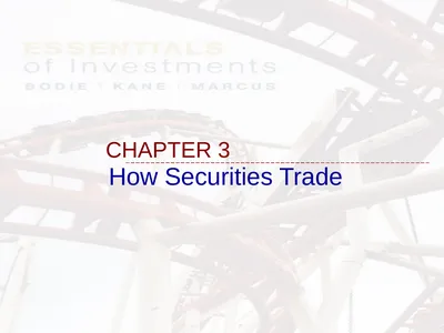 How Securities Trade CHAPTER 3 How to issue