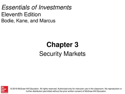 Essentials of Investments Eleventh Edition Bodie,