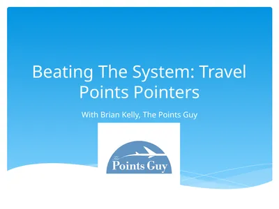Beating The System: Travel Points Pointers With