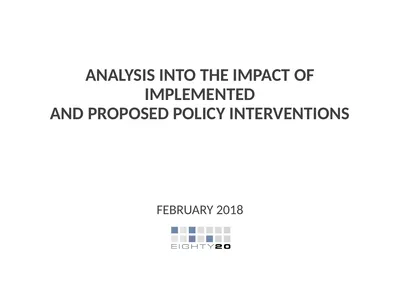 FEBRUARY 2018 ANALYSIS INTO THE IMPACT OF