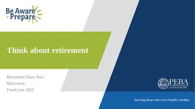 Think about retirement Retirement Starts Now