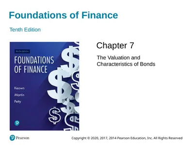 Foundations of Finance Tenth Edition Chapter 7 The