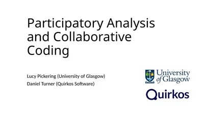 Participatory Analysis and Collaborative Coding