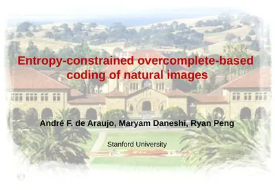 Entropy-constrained overcomplete-based coding of