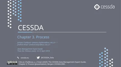 CESSDA Chapter 3. Process Johana Chylíková