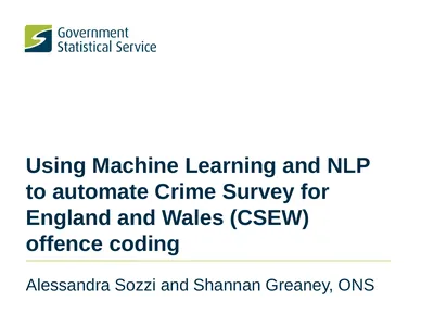 Using Machine Learning and NLP to automate Crime