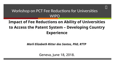 Impact of Fee Reductions on Ability of