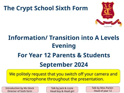 The Crypt School Sixth Form Information/