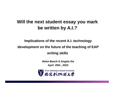 Will the next student essay you mark be written by