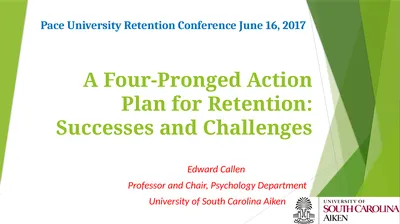 A Four-Pronged Action Plan for Retention: