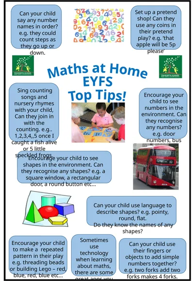 Encourage your child to make a repeated pattern in
