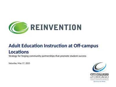 Adult Education Instruction at Off-campus