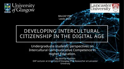 Developing intercultural citizenship in the