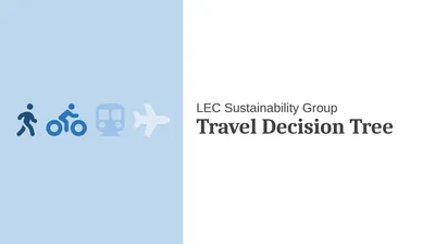 LEC Sustainability Group Travel Decision Tree Are