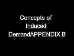 Concepts of Induced DemandAPPENDIX B