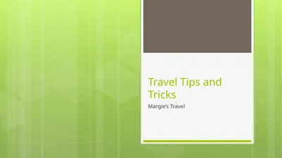 Travel Tips and Tricks Margie’s Travel Where Do