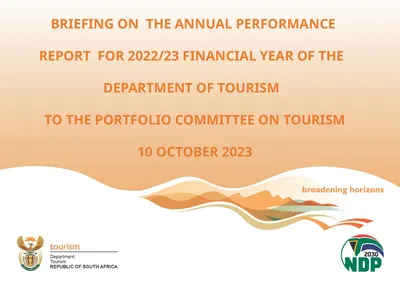 BRIEFING ON THE ANNUAL PERFORMANCE REPORT FOR