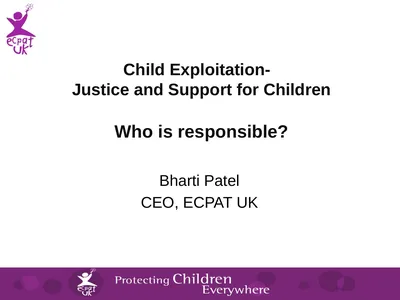 Child Exploitation- Justice and Support for