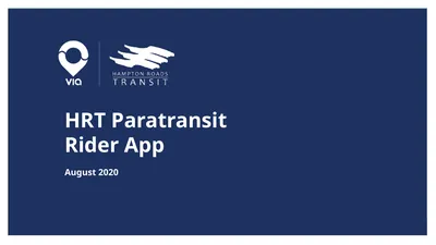 HRT Paratransit Rider App August 2020