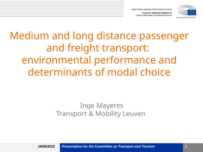 Medium and long distance passenger and freight