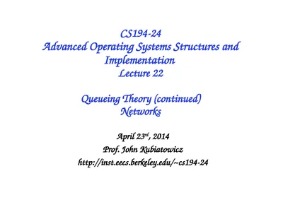 CS194-24 Advanced Operating Systems Structures and