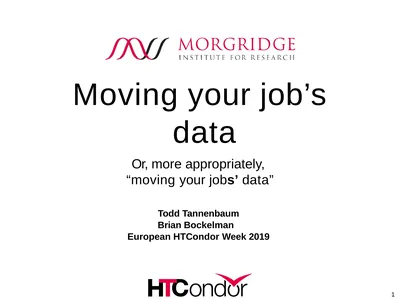 Moving your job’s data Or, more appropriately,