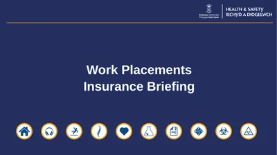 Work Placements Insurance Briefing Swansea