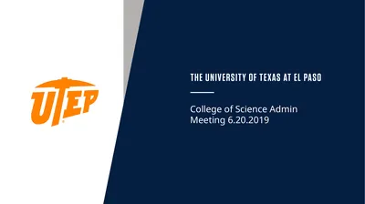 College of Science Admin Meeting 6.20.2019 Today’s