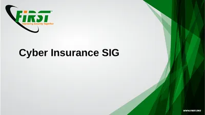 Cyber Insurance SIG Year in Review Achievements in