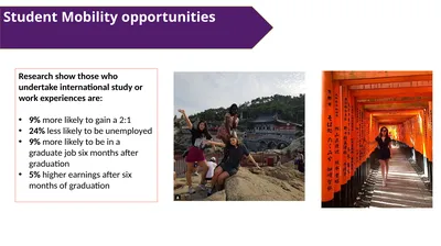 Student Mobility opportunities Research show those
