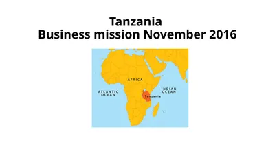 Tanzania Business mission November 2016 Belgium