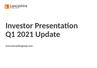 Investor Presentation Q1 2021 Update