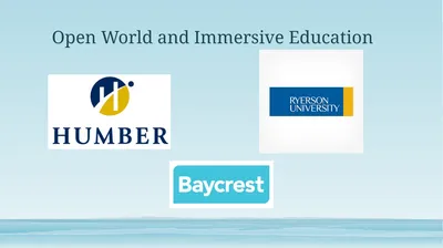 Open World and Immersive Education Serious Games,